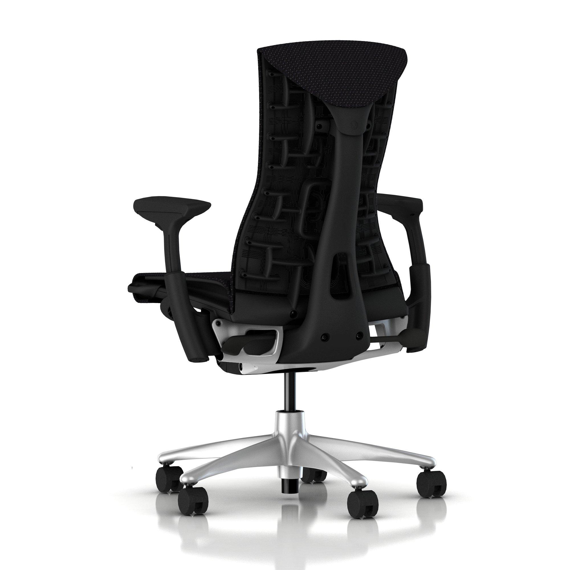 Herman Miller Embody Chair Black Balance with Graphite Frame Titanium Base