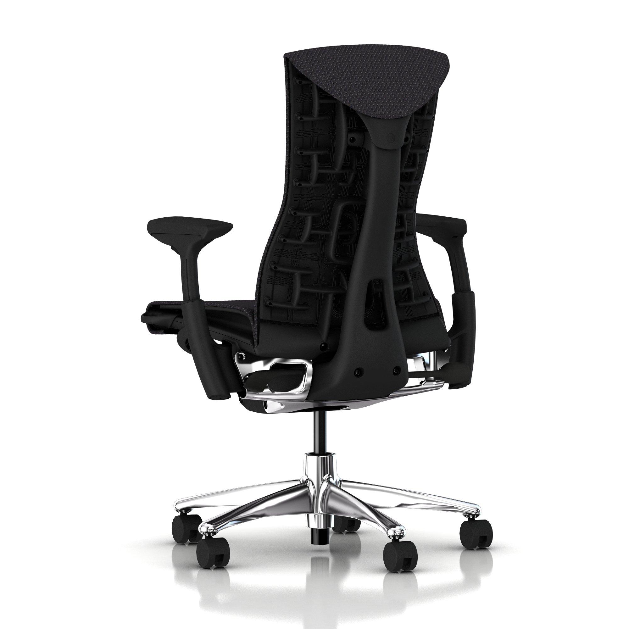 Herman Miller Embody Chair Carbon Balance with Graphite Frame Aluminum Base