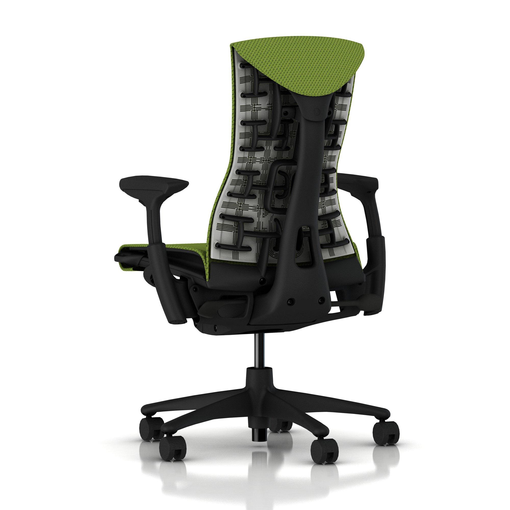 Herman Miller Embody Chair Green Apple Balance with Graphite Frame