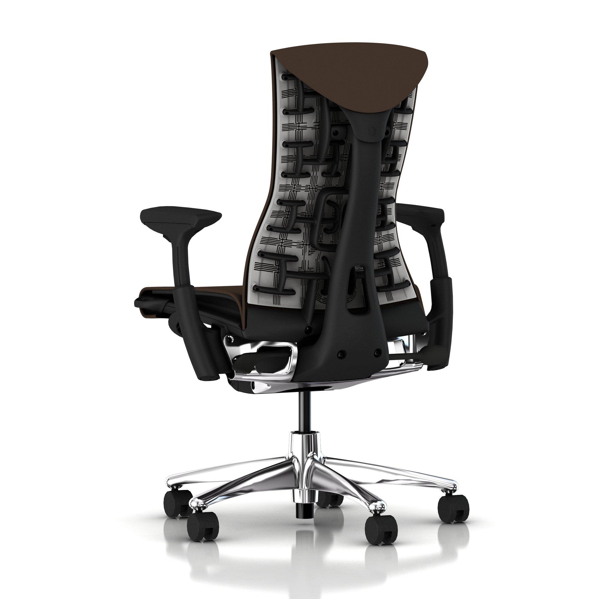 Herman Miller Embody Chair Mink Rhythm with Graphite Frame Aluminum Base
