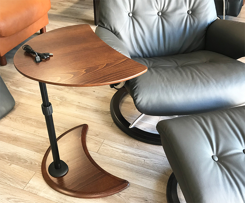 Stressless Alpha Wood Table with a USB port