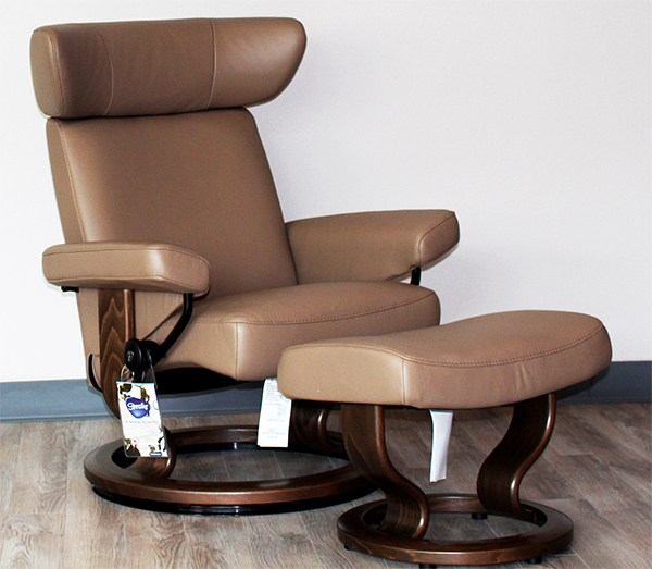 Stressless Viva Paloma Funghi 09403 Leather Recliner Chair by Ekornes