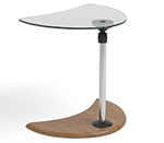 Stressless Alpha Glass Top Adjustable Wood Table