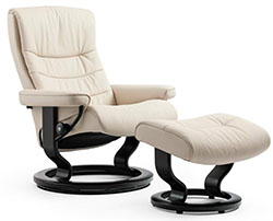 Stressless Nordic Classic Base Recliner Chair and Ottoman