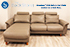 Stressless E300 3 Seat Sofa with LongSeat in Cori Khaki Leather