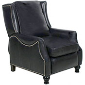Barcalounger Ashton II Recliner Chair Pearlized Black Leather