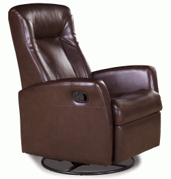 Barcalounger Eclipse II Leather Recliner Chair and Ottoman 