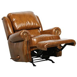 Barcalounger Regency II Red Leather Recliner Recline Chair 