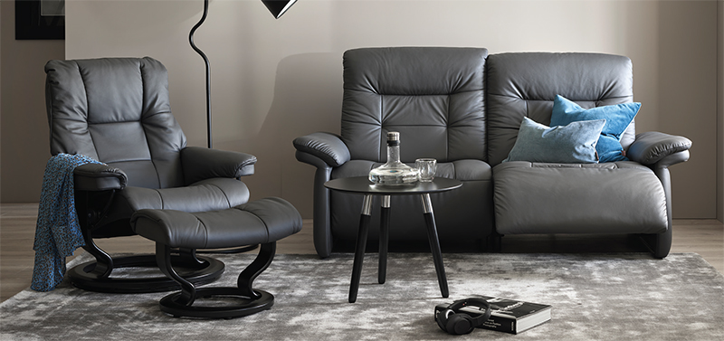 Stressless Mary Leather Sofa, Loveseat and Chair by Ekornes