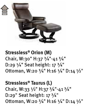 Stressless Orion Recliner Chair Ekornes Dimensions
