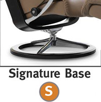 Stressless Signature Steel and Wood Base