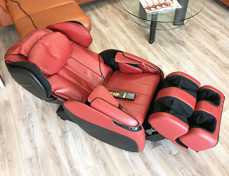 Red SofHyde Human Touch Opus 3D Massage Chair Recliner