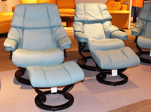 Stressless Paloma Aqua Green Leather Color from Ekornes