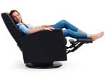 Fjords Ergonomic Swing Zero Gravity Relaxor Recliner Chair by Hjellegjerde. Scandinavian Norwegian
