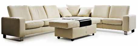 Stressless Space Low Back Sofa (Medium), LoveSeat, Chair and Sectional by Ekornes