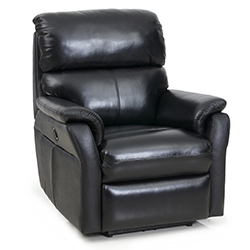 Barcalounger Black Cross II Chair Power Tivoli Leather