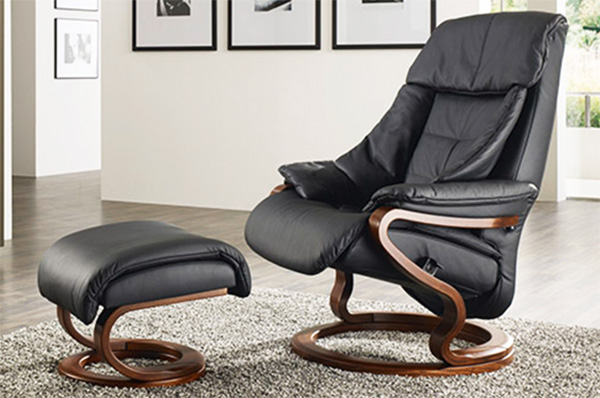 Himolla Palena Saffran Leather ZeroStress Integrated Recliner Chair