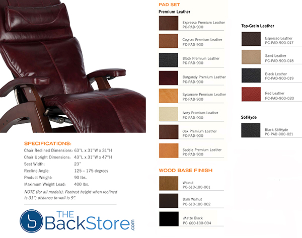 PC-610 Omni-Motion Power Perfect Chair Colors by Human Touch