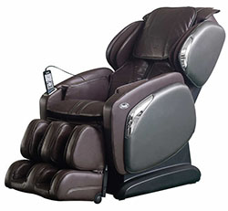 Brown Osaki OS-4000CS L-Track Zero Gravity Massage Chair Recliner