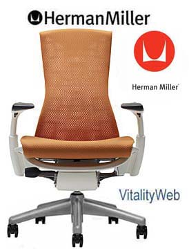 NEW Herman Miller Embody Home Office Desk Chair Mango  