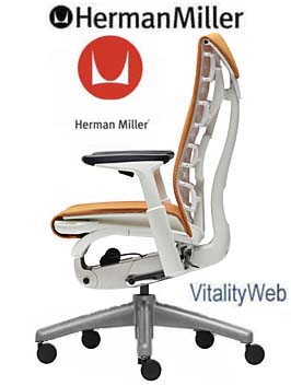 New Herman Miller Embody Office Desk Chair Poppy Rhythm